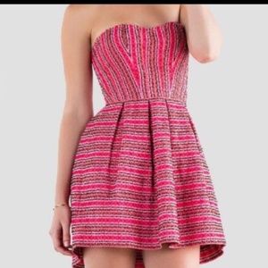 dina be Pink Strapless Dress-Sz M